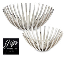 Ray of Light Round Basket Stainless Steel