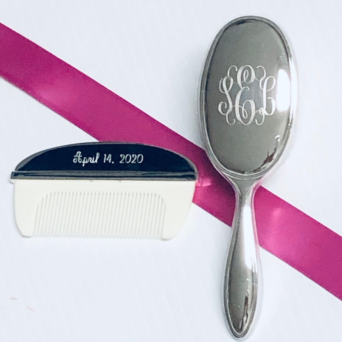 Baby Girl's Brush and Comb Set Oval GIFTS ON DEL MAR