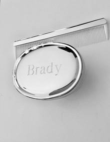 Oval Boy's Brush & Comb Set
