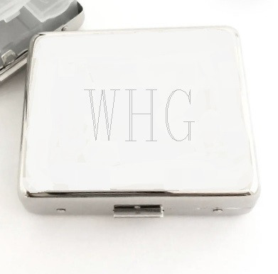 Silver Pill Box Personalized 7-Day Pill Organizer 8 Lidded Plastic