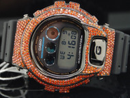 G-SHOCK/G SHOCK CUSTOM DIGITAL WATCH RUBY RED SIMULATED DIAMOND BEZEL JOE RODEO