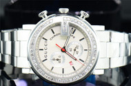 Mens Diamond Gucci YA101339 Custom "G" Face Chronograph White MOP Face 1.90 CT.