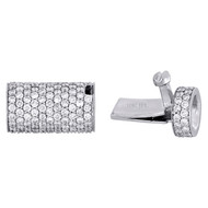 Solid 10K White Gold 3D Rope Link Chain / Bracelet 6mm Diamond Box Clasp 2.60 CT
