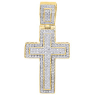 .925 Sterling Silver Mens Real Diamond Mini Micro Jesus Face Pendant Charm 1.40