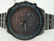 MENS JOE RODEO JOJINO BLUE 6.5C DIAMOND ILLUSION WATCH
