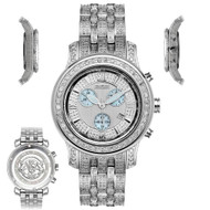 Men's Diamond Watch Joe Rodeo J2018 Fully Loaded 11 Ct Illusion Dial