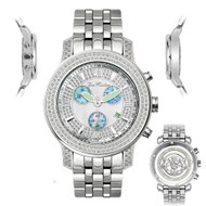 Men's Diamond Watch Joe Rodeo J2027 1.5 Ct Blue Chronograph