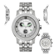 Men's Diamond Watch Joe Rodeo J2029 1.5 Ct White Illusion Dial