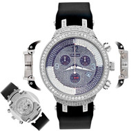 Men's Diamond Watch Joe Rodeo Master JJM24 2.65 Ct Illusion Chronograph Dial