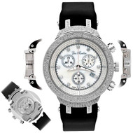Men's Diamond Watch Joe Rodeo Master JJM27 2.2Ct Illusion White Chronograph Dial