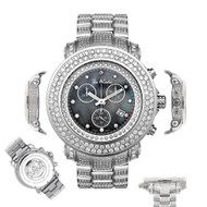 Men's Diamond Watch Joe Rodeo Junior JJU23 16.25 Ct Fully Loaded MOP Black Dial