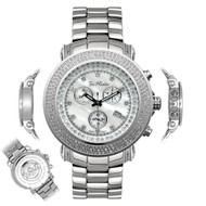 Men's Diamond Watch Joe Rodeo Junior JJU4 2.50 Ct White MOP Dial