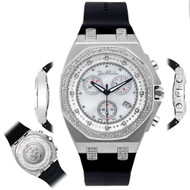 Men's Diamond Watch Joe Rodeo Panama JPAM1 2.15 Ct Octagon White Dial