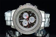 Mens Brand New Joe Rodeo Pilot JRPL2 Diamond Watch Metal Band Black Dial 3.15 ct
