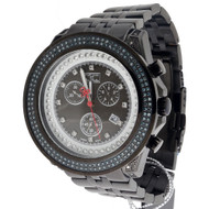 Joe Rodeo Platinum Gray MOP Blue Diamond Watch Aqua Master JoJino JoJo 1.75 Ct.