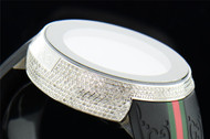 Brand New Mens I-Gucci Digital White Diamond Watch 2.50 CT. YA114207
