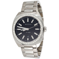 Mens New Gucci GC2570 Genuine Diamond Watch Ya142303 Black Dial  41mm | 1.60 CT.