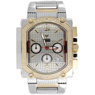 Mens Diamond Watch Aqua Master Jojo Jojino Joe Rodeo Two Tone 0.25 Ctw. W#323