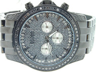 MENS JOJINO/JOJO/JOE RODEO BLACK DIAMOND WATCH CURSH DIAL 2.25 CT 46MM PJ1170