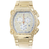 Mens Aqua Master Diamond Chronograph Watch 40mm Rectangle Cargo W#143 0.25 Ct.