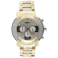 Mens Aqua Master Abruzzo 2 Tone Yellow Steel Diamond Watch 45MM W#96 0.25 Ct.