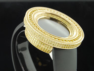 Mens Techno Com KC Joe Rodeo JoJino 15 ct. Canary Yellow Simulated Diamond Watch