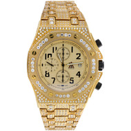 Mens D&D Brand KC/Joe Rodeo/JoJino Custom Band Simulated Lab Stones CZ Watch