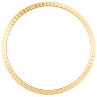 Original Factory 18K Yellow Gold Fluted Rolex Bezel For 36mm DateJust / Day-Date