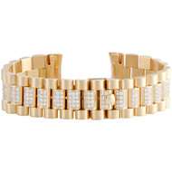 Mens 18K Yellow Gold Diamond Watch Band for Rolex Day-Date President 4.52 CT.