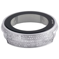 New Custom Steel And Genuine Diamond Bezel Case for I Gucci Digital Watch 3.5 Ct