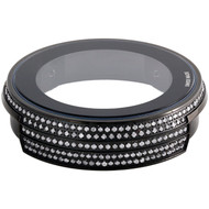 Custom Steel Black PVD 2 ct. Genuine Diamond Bezel Case I Gucci Digital Watch