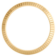 Original Factory 18K Yellow Gold Fluted Bezel For Rolex DateJust 41 Watch 126333