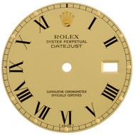 Factory Original Rolex DateJust 36mm Quick Set Champagne Roman Dial Ref. # 16013