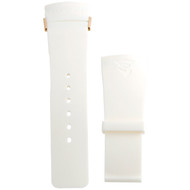 Mens New I Gucci Grammy Edition 44mm White Rubber Replacement Strap For YA114216