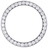 Genuine Round Diamond 10 Points Bead Set Bezel To-Fit 36mm Rolex DateJust 3.5 CT