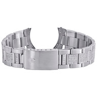 Men's Custom Diamond Oyster Watch Band to Fit 36mm Rolex DateJust Case 3.86 CT.