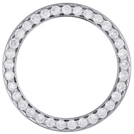 Genuine Round Diamond 12 Point Bead Set Bezel To-Fit 36mm Rolex DateJust 3.76 CT