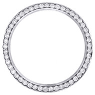 Real Diamond 3 pts. Bead Set Bezel For 34mm Midsize Rolex Air-King Watch 1.50 CT