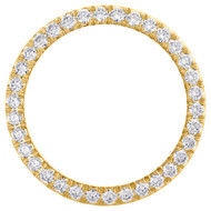 14K Yellow Gold U Shape Diamond Watch Bezel 36mm Rolex DateJust Day-Date 3.57 CT