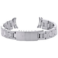 Ladies Custom Diamond Oyster Watch Band to Fit 26mm Rolex DateJust Case 3.56 CT.