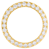 14K Yellow Gold U Shape Prong Diamond Bezel For 26mm Rolex DateJust Watch 2 CT.