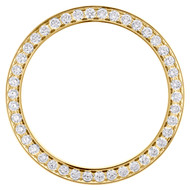 14K Yellow Gold Diamond Watch Bezel 126333 DateJust 41 Rolex 7 Points 3.20 CT.