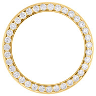 14K Yellow Gold Beadset Diamond Bezel For 36mm Rolex DateJust Day-Date 3.50 CT.