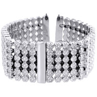 Diamond Watch Band Men Custom 6 Row Icetime Jojo Joe Rodeo Fits Only 24mm 3 Ct.