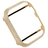 Apple Watch Series 4 Yellow Stainless Steel 44mm Sport Bezel Diamond Case 4 CT.