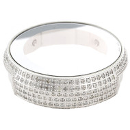 New Mens I Gucci Digital White Diamond Watch Casing Fully Iced 2.50 Ct. YA114202