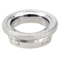 New Mens Custom Dome 53 Mm Big Full I Gucci Digital Diamond Watch Case 2.20 Ct.