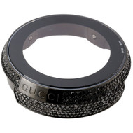 New Mens I Gucci Digital Black Diamond Watch Casing Fully Iced YA114207 2.50 CT.