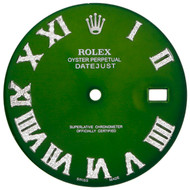 Diamond Roman Numeral Green Dial to Fit Datejust II Rolex 41mm Models 1/2 CT.