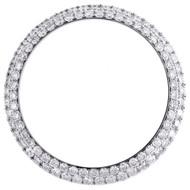 Rolex DateJust Custom Diamond Bezel Fits 41mm Watch Domed Honeycomb Set 4.46 CT.